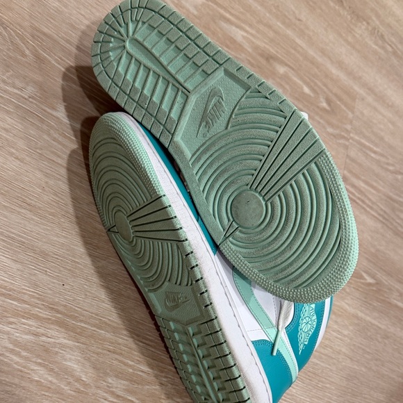 Jordan Teal and White Athletic Shoes - Picture 7 of 12